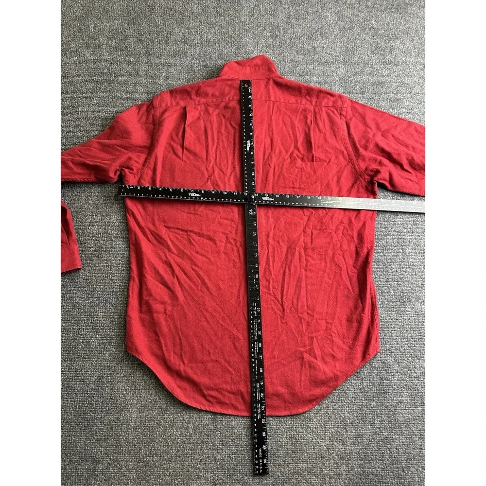 Mens Polo Ralph Lauren Red Flannel G.I. Shirt 100% Cotton, Size M